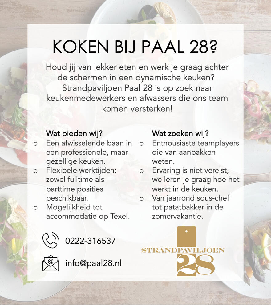 Vacature paal28 keuken